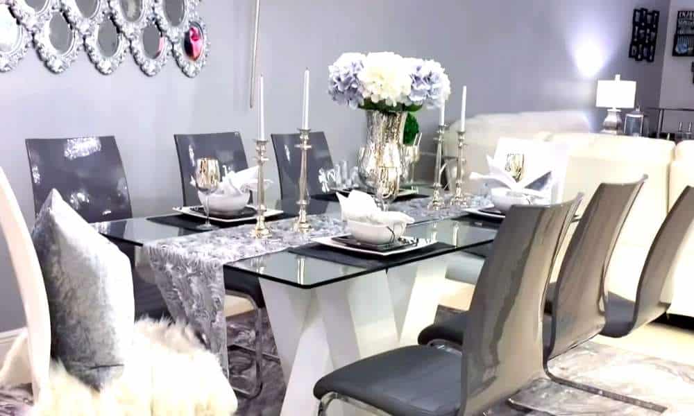 Glass Dining Table Decoration Ideas